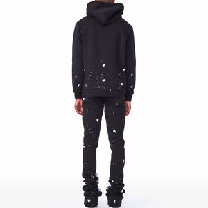 Ensemble de survêtement décontracté pour homme en molleton de coton léger imprimé, coupe ample, deux pièces, hiver - Product Image 2