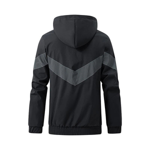 Veste coupe-vent unisexe légère et fine à col montant, tissée, séchage rapide, pour le sport, la course, la randonnée en extérieur, avec fermeture éclair, en softshell - Product Image 3