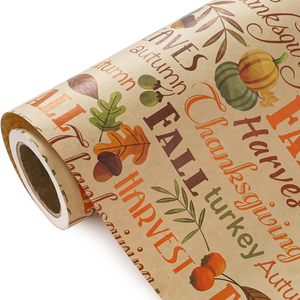 76,2 cm x 4,87 M Venta al por mayor Día DE LA MADRE Día del Padre Papel de regalo de Acción de Gracias Papel de regalo nostálgico Papel de regalo Couche - Product Image 6