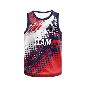 Camisetas de baloncesto de sublimación ligeras personalizadas, camiseta de equipo deportivo transpirable de tela de secado rápido de alta calidad para verano impresa - Product Image 5