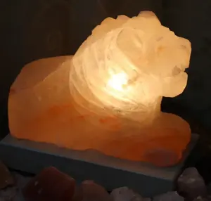 Himalayan Lion Shape <b>Salt</b> <b>Lamps</b> with <b>Bulb</b> & Wiring, High Quality Himalayan <b>Salt</b> <b>Lamps</b>, Best Himalayan <b>Salt</b> <b>Lamps</b> - Product Image 2