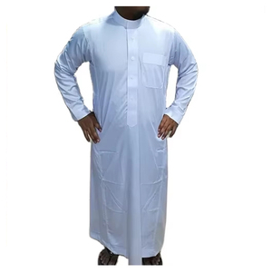 Ropa DE BODA musulmana tradicional de tela transpirable Thobe Kurta Jubba de estilo árabe de calidad súper premium a la venta - Product Image 2