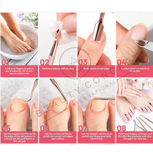 Fine Precision <b>Cuticle</b> Pusher Stainless Steel Dual End <b>Tool</b> for Clean Edge Gentle Care and Detailed Grooming - Product Image 6