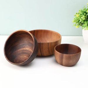 Producto perfecto hecho a mano, cuenco de utensilios de cocina de madera, productos de alta demanda, cuencos de cocina de madera de acacia respetuosos con el medio ambiente, vajilla - Product Image 1