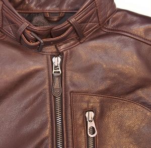 <b>Prime</b> Quality Sheep Leather Custom Jacket New Style 2020 <b>Prime</b> Leather Jacket for Men Brown Jacket for Men - Product Image 5
