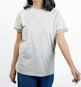 Camiseta de Verano para Mujer, de Alta Calidad, Personalizada, de Algodón 100%, de Gran Tamaño, de Secado Rápido y Transpirable, Moda 2026 - Product Image 2