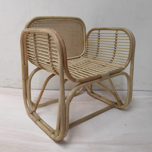 Silla de jardín de comedor al aire libre ecológica tradicional clásica de ratán Natural tejida a mano muebles para el hogar hechos en Indonesia - Product Image 1