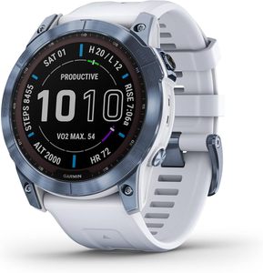 Fenix 7X zaffiro solare, Smartwatch avventura, w/capacità di ricarica solare, robusto orologio GPS all'aperto, Touchscreen - Product Image 1
