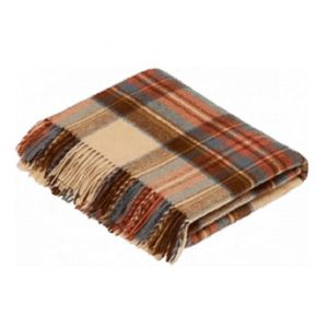 Manta de lana de nuevo diseño 2024 tejida de alta calidad, nuevo diseño, comodidad acogedora con nuestras mantas de lana de tartán al por mayor - Product Image 4