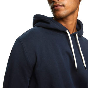 Sudadera con Capucha de Algodón Gris de Alta Calidad, con Logotipo Personalizado, Estilo Urbano para Hombre, con Bolsillo Tipo Canguro, Térmica, de Gran Tamaño - Product Image 4