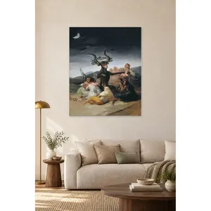 Impression sur toile Fida Goya Witches' Sabbath Under the Crescent Moon - Product Image 1