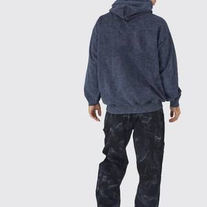 Sudaderas con capucha orgánicas personalizadas de lavado ácido informal para hombre, el mejor precio, 100% básicos de algodón sólido para la temporada de invierno, talla XL, cuello con capucha 6XL - Product Image 1