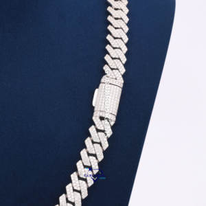 Iced Out Bling Diamond Hip Hop 10 MM Miami venta al por mayor cadena de eslabones cubanos 14KT oro blanco joyería laboratorio cultivado collares de diamantes - Product Image 5