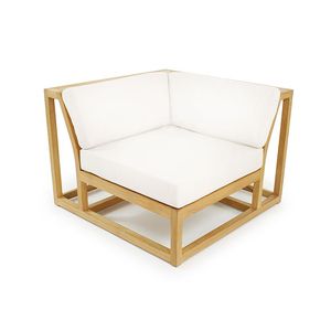 Muebles de esquina sin brazos sofá de madera al aire libre al por mayor de Indonesia mejor fabricación listo para la exportación - Product Image 3