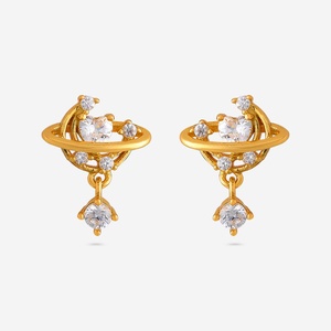 Boucles d'oreilles pendantes géométriques - Argent 92,5 pour les occasions de fête - Product Image 1