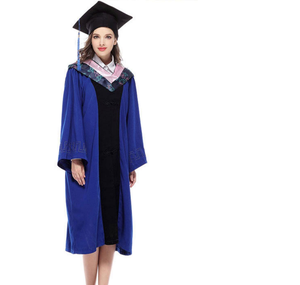 Vestido de graduación universitario de talla grande Toga Gorro de graduación mate para adultos y vestido con borla - Product Image 4