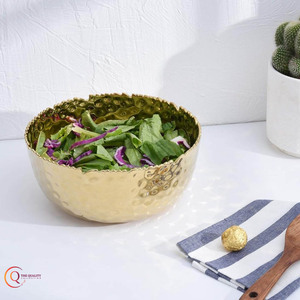 ชามเสิร์ฟขนาดใหญ่ดีไซน์แบบโบราณทำจากสเตนเลสสตีลสำหรับบ้านโรงแรมร้านอาหารและงานเลี้ยงอาหารค่ำ - Product Image 5