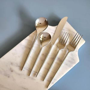 Ensemble de couverts à usage quotidien simple vaisselle en acier inoxydable ensemble de couverts pour événement de mariage couteau à dîner cuillère fourchette décor de restaurant à la maison - Product Image 2