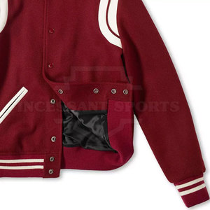 ออกแบบแจ็คเก็ตฤดูหนาวแบบ Letterman คุณภาพสูง ปรับแต่งได้ เป็นมิตรกับสิ่งแวดล้อม แห้งเร็ว สไตล์สตรีทแวร์ ทรงหลวม กันน้ำ สำหรับผู้ชาย - Product Image 5