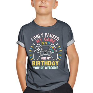 Camiseta con estampado de algodón orgánico Premium, Camiseta básica informal de verano ecológica para niños, color personalizado, fabricante OEM, ropa al por mayor - Product Image 5