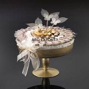 Bandeja de servicio de chocolate de artículos de mesa con estilo encantador de acrílico transparente al por mayor estilo de diseño bandeja de chocolate de artículos de servidor de lujo grande - Product Image 2