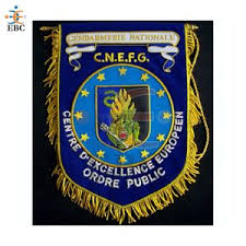Eco Friendly 3D Twill Fabric College <b>University</b> Iron on Patches Embroidered Flag Banners OEM Customized Flags with Embroidery - Product Image 4