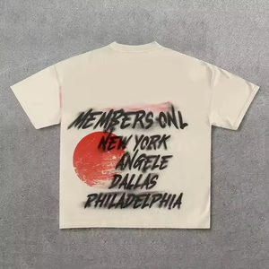 Camiseta de Algodón Puro de 300 GSM con Impresión DTG, Camiseta Holgada de Alta Calidad Estilo Urbano, 100% Algodón para Hombre - Product Image 3