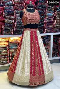 Diseño de secuencia de bordado Lehenga Choli tradicional indio para mujer, ropa de Festival de boda, ropa paquistaní - Product Image 2