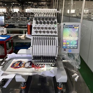 New 12 Needle Single Head Flat Computerized Embroidery Machine High-Accuracy Multifunction Home Use with 1 Year Warranty - Product Image 2