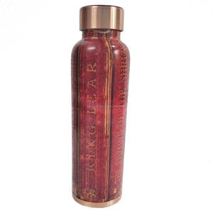 Botella de agua de cobre puro para Yoga, botella de agua moderna con estilo, sin junta, a prueba de fugas, para uso de viaje y para Ayurveda, beneficios para la salud - Product Image 6