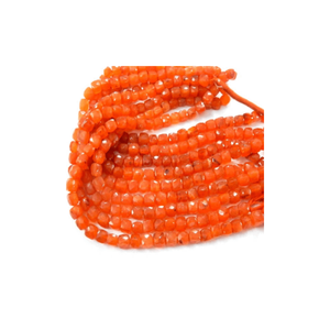 Boîte de perles de 8 pouces pour la fabrication de bijoux Cornaline Heishi Gemstone avec perle de cristal 4mm 6mm Taille Fabriquée en Inde - Product Image 3