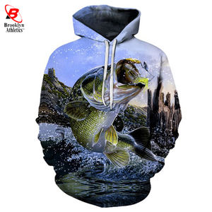 Sudadera con capucha enmascarada transpirable sublimada Ropa de pesca Hombres Sudadera con capucha de pesca de manga larga Camisas Protección solar - Product Image 2