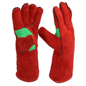 Gants de soudage en cuir de vachette respirant résistant à la chaleur et au feu équipement de sécurité de Protection des mains résistant aux étincelles pour le soudage Mig - Product Image 3