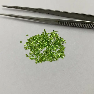 จัดส่งฟรี1.25มิลลิเมตรแท้สีเขียวโครเมี่ยมธรรมชาติแท้ทรงกลมตัดสดใสอัญมณีหลวมร้านค้าออนไลน์จากผู้ผลิตทั่วไป - Product Image 1