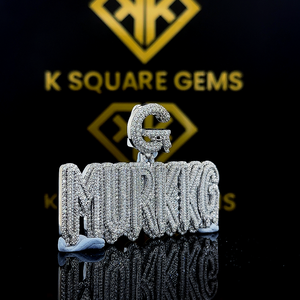 Luxury Alphabet <b>Pendant</b> Crafted in 14 Kt <b>Rose</b> <b>Gold</b> Lab Grown Diamond Stylish Trending New Arrival with Enhanced Vvs Clarity - Product Image 2