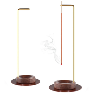 Porte-encens en bois au design attrayant avec récupérateur de cendres, couleur naturelle, pour le Ramadan, l'Aïd, parfum d'intérieur, porte-bâtonnets d'encens - Product Image 2