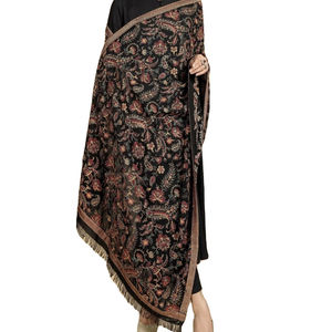 Châle de style vintage pour femmes personnalisées, laine de cachemire de haute qualité, différentes tailles disponibles, tarif de gros pour les musulmans département - Product Image 1