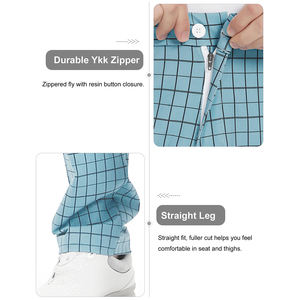 Custom Men's <b>Slim</b> <b>Fit</b> Stretch <b>Golf</b> Pants Lightweight Casual Straight <b>Trouser</b> With Printed Design Custom <b>Golf</b> Wear - Product Image 5