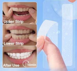 Bandes blanchissantes pour les dents <span class=keywords><strong>5D</strong></span>, saveur menthe, matériau TPE, kit dentaire pour les dents sensibles, soins d'hygiène bucco-dentaire - Product Image 4