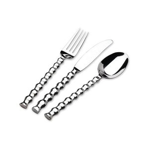 Lujosa cuchara de comida de acero inoxidable, buen precio, juego de cubiertos de diseño con mango real a un precio razonable - Product Image 4