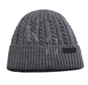 Gorro de invierno clásico Vintage elástico, transpirable, impermeable, ajustable, para hombres y mujeres, mezcla de lana de Color sólido, informal, para exteriores - Product Image 1