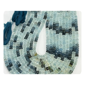 ลูกปัดหินสีอะความารีนขนาด14นิ้วขนาด6มม. สำหรับการทำเครื่องประดับ - Product Image 4