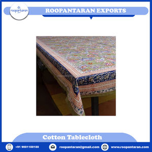 Mantel de algodón con estampado de bloques indios más vendido, decoraciones hechas a mano directas del fabricante, puntos de venta de fábrica - Product Image 2