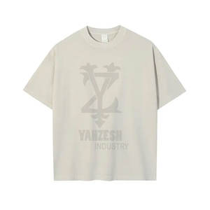 เสื้อยืดวินเทจสำหรับผู้ชายเสื้อโอเวอร์ไซส์100% โอเวอร์ไซส์เปิดไหล่250แกรมสำหรับใส่เป็นกรดทำจากผ้าฝ้าย - Product Image 5