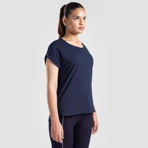 T-shirt décontracté d'été pour femme, coupe oversize, en jersey de spandex respirant, avec logo et lettres décoratives, tailles XXS XS - Product Image 3