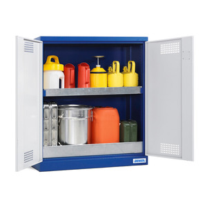 Armadio chimico Protect CS 102, con porte a battente, incl. vasca di base e 1 vasca di raccolta - Product Image 1