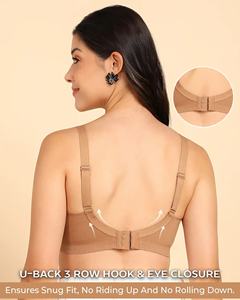 Tweens Invisi-Fit M-Frame Minimiseur sans couture en coton collé non rembourré (TW-SB-9303)(FAWN) - Product Image 6