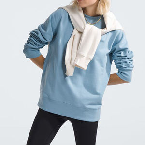 <b>Blue</b> Round Neck Fashion Wholesale Custom Crew Neck Sweat <b>Shirts</b> Soft Custom Logo Pullover Sweatshirt - Product Image 6