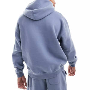 Custom Printed Polyester/Cotton <b>Fleece</b> Oversized Hoodie-Lightweight Warmth Luxurious Feel Winter Ready - Product Image 4