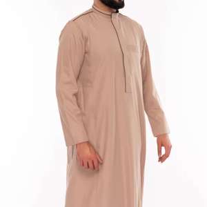 Ropa Islámica, Thobe de Manga Larga para Hombre, Jubba Árabe, Vestido Árabe, Caftán para Hombre Musulmán - Product Image 2
